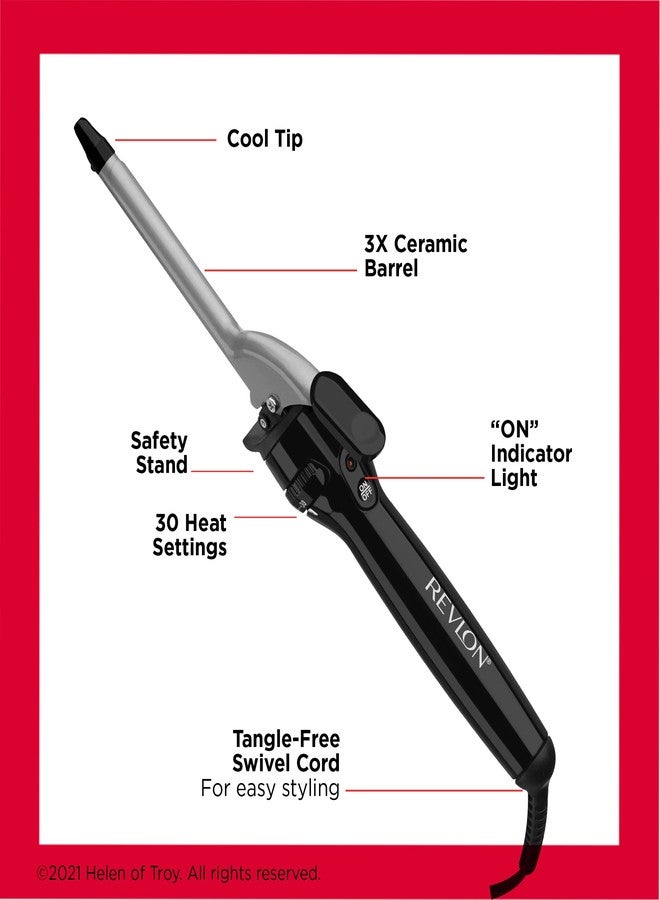 Revlon Perfect Heat Triple Ceramic Curling Iron | for Silky Smooth Spiral Curls (1/2 in) - Image 4