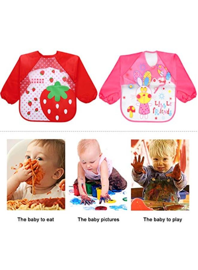 Waterproof Long Sleeve Bib ,Pack Of 4 - Image 2