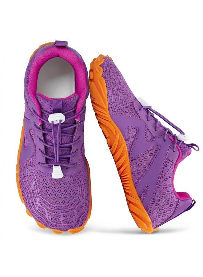 ELETON Hike Barefoot Shoes Womens Men Footwear,Pro-Healthy&Non-Slip Water Shoe for Women Men, Wide Toe Running Shoes Boots Sneakers Unisex, Purple-new, 7.5 Women/6 Men - Image 1