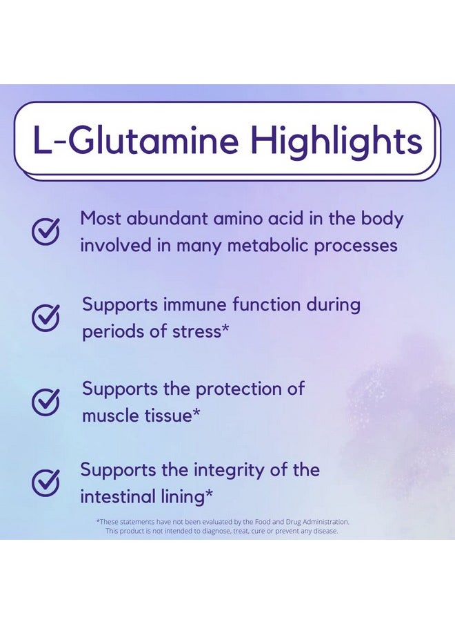 BESTVITE - Lglutamine 1000Mg Per Capsule (240 Capsules) Free Form No Stearates No Fillers Gluten Free Non Gmo - Image 1