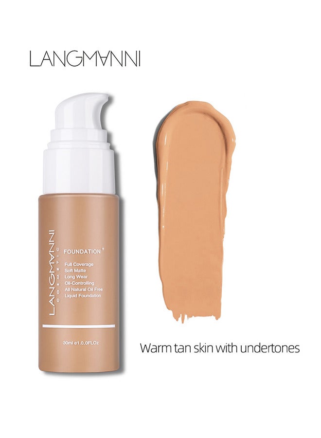 لانجمانّي تغطية كاملة الأساس السائل ، وتنعيم قاعدة خفي قاعدة ، وارتداء غير لامع خافياء الكريم الشمس ، يقلل من المسام ، وتجاعيد الجلود - مؤسسة رطوبة حقيقية متقدمة - Image 1