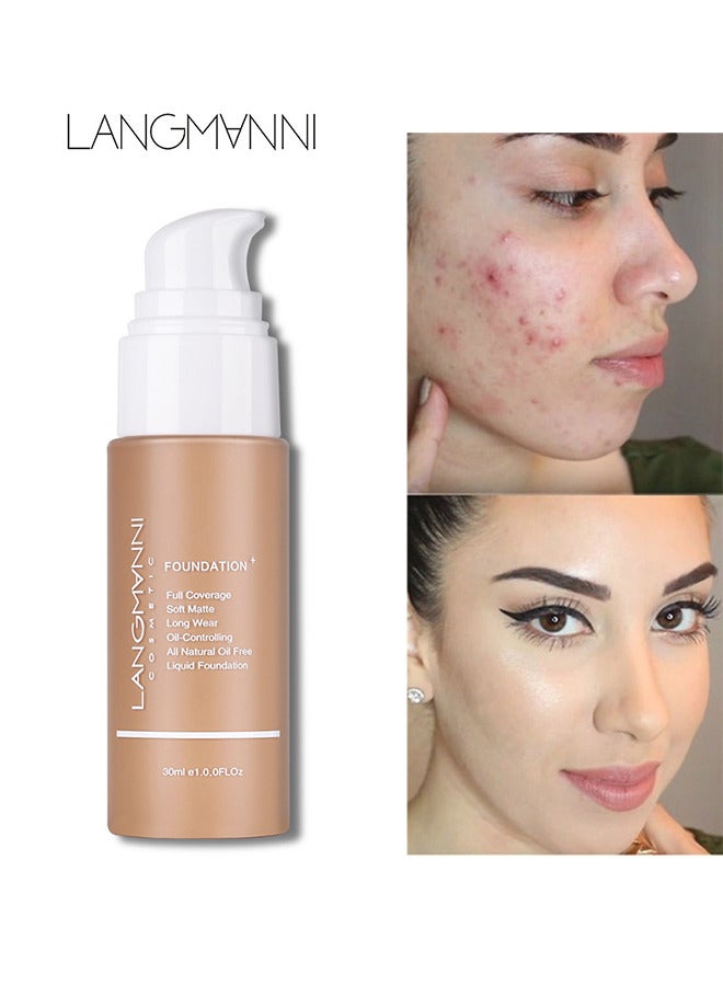 لانجمانّي تغطية كاملة الأساس السائل ، وتنعيم قاعدة خفي قاعدة ، وارتداء غير لامع خافياء الكريم الشمس ، يقلل من المسام ، وتجاعيد الجلود - مؤسسة رطوبة حقيقية متقدمة - Image 2