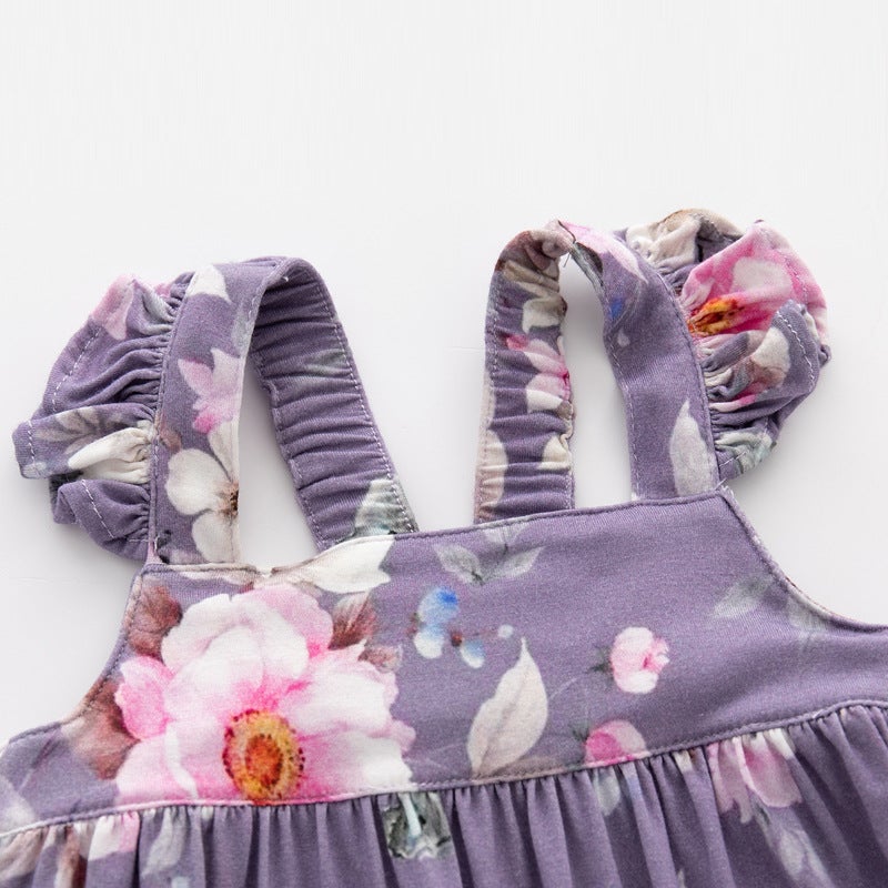 European and American Bamboo Bamboo fiber western style baby Summer suspenders triangle khaki baby suspenders - Image 4