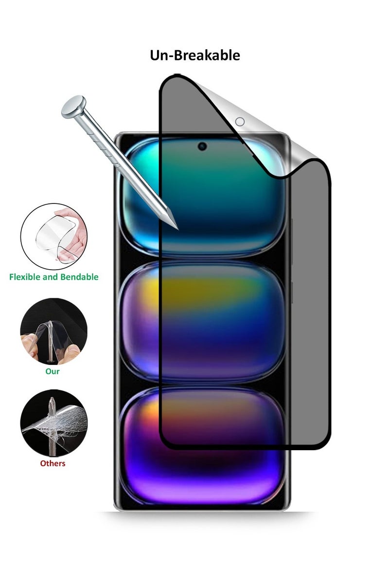 Techie Infinix Hot 50 5G Full Cover Matte Ceramic Privacy Screen Protector - Explosion-Proof, Anti-Bubble, Anti-Fingerprint - Image 5