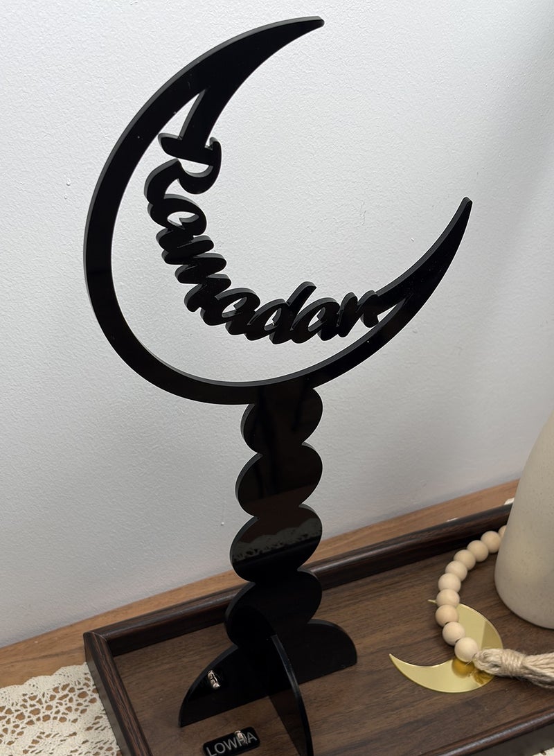 لوحة ستاند ديكور من الأكريليك بتصميم هلال رمضان - Image 5