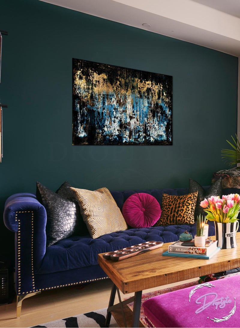Droplyte Multicolor Abstract Painting Printed Decorative Wall Art Wall Decor Card Board MDF Home Decor for Living Room, Drawing Room, Office Room and Bedroom 40CM x 30CM  - Image 1
