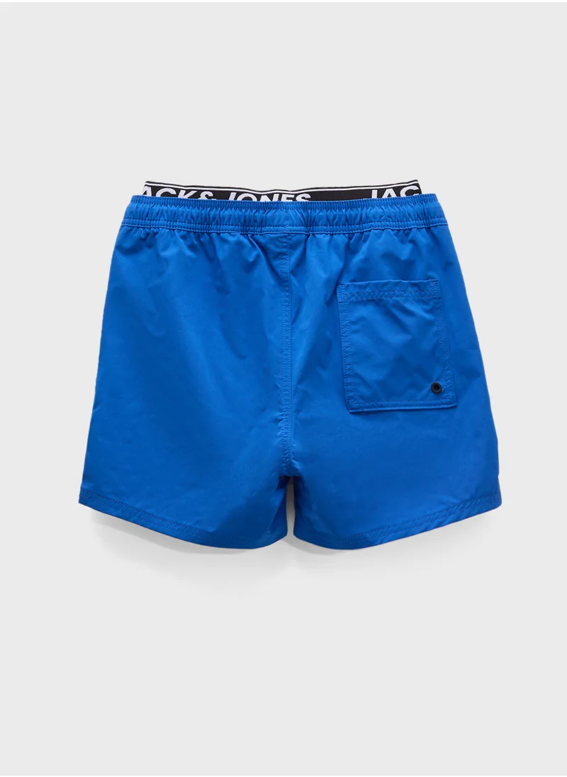 جاك وجونز جونيور Kids Logo Swim Shorts