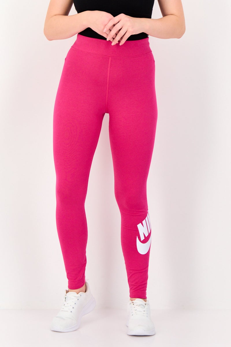 Nike Women Tight Fit Full Length Training Leggings, Fuchsia - Image 1