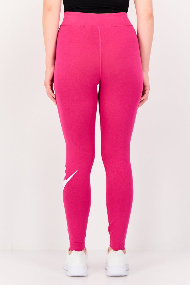 Nike Women Tight Fit Full Length Training Leggings, Fuchsia - Image 3