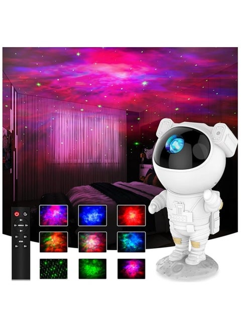 Tobeeb® Astronaut Shape Projector for Children with Remote Control, Equipped with LED Night Light, Stars, Lights and Galaxy, 360 Degree Adjustable