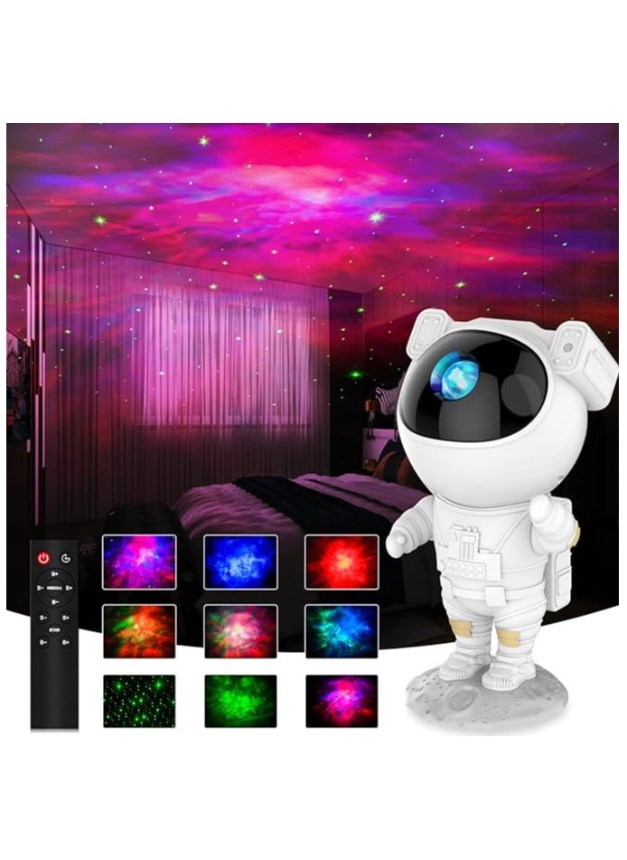Generic - Tobeeb® Astronaut Shape Projector for Children with Remote Control, Equipped with LED Night Light, Stars, Lights and Galaxy, 360 Degree Adjustable - Image 1