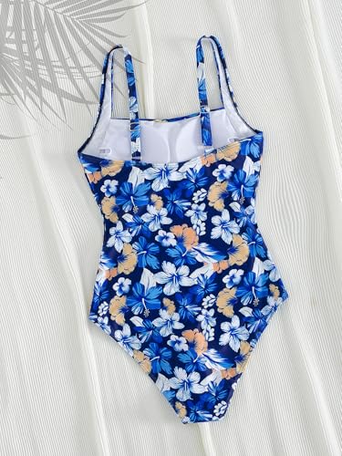 YIMISAN Women's One Piece Swimsuit Square Neck Sporty Ruched Slimming Monokini High Cut Tummy Control Bathing Suit - Image 5