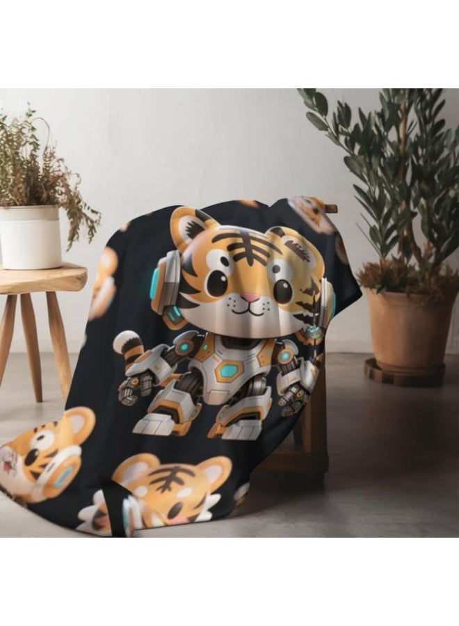 عام بطانية رقيقة من الفانيلا الكرتونية للأطفال والرضع (دافئة ومريحة، ومناسبة للنوم والألعاب) 70 سم * 100 سم - Image 4