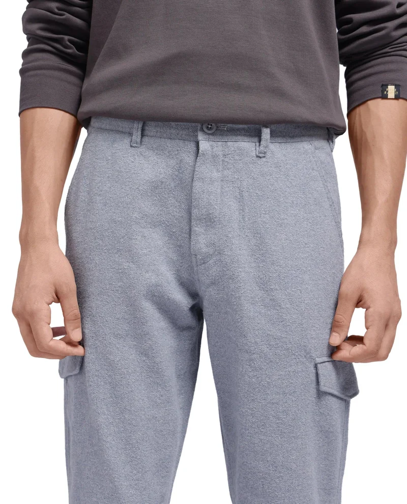 Rare Rabbit Men's Regular Fit Cargo Trouser