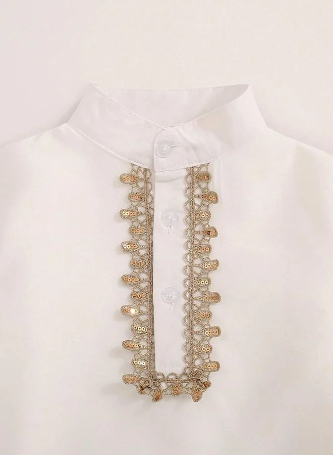 Take Two  Boys Button Front Sequined Detail Shirt for Men | Best Price UAE