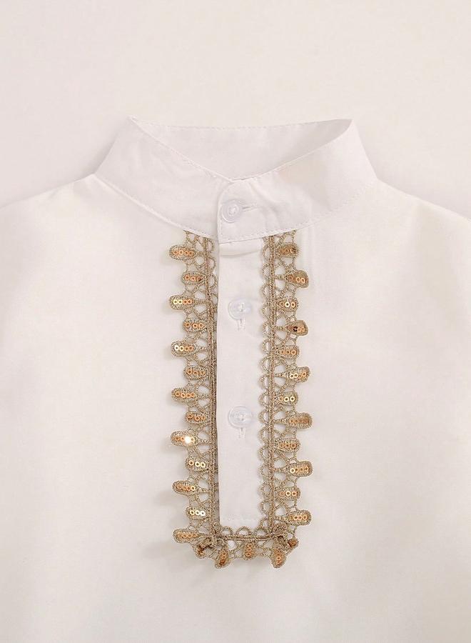 Take Two Boys Button Front Sequined Detail Shirt - Image 3