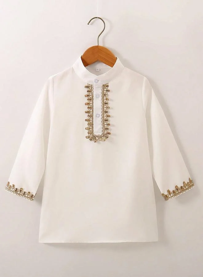 Take Two Take Two Boys Button Front Sequined Detail Shirt