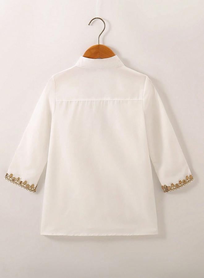 Take Two Boys Button Front Sequined Detail Shirt - Image 2