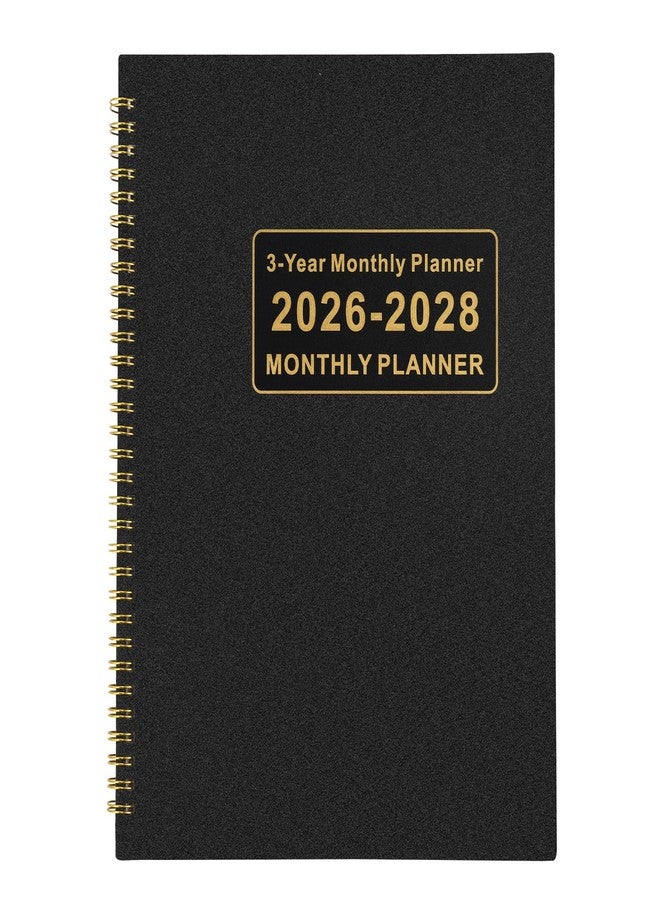 ANABIUP Monthly Planner 2026-2028, 3 Year Calendar 2026-2027-2028 Monthly Planner, JAN 2026 - DEC 2028, 8.5" x 11", Spiral Bound, Notes Pages for School, Office, Home Planning - Black - Image 1