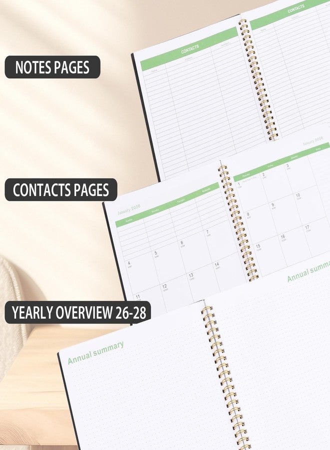 ANABIUP Monthly Planner 2026-2028, 3 Year Calendar 2026-2027-2028 Monthly Planner, JAN 2026 - DEC 2028, 8.5" x 11", Spiral Bound, Notes Pages for School, Office, Home Planning - Black - Image 3