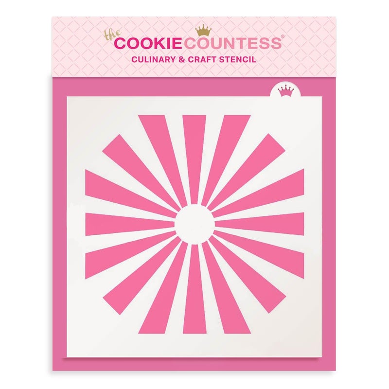 The Cookie Countess Sunburst Stencil