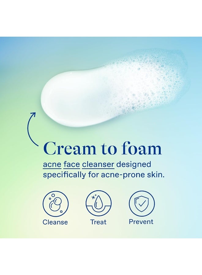 differin Acne Face Wash With 10% Benzoyl Peroxide, Maximum Strength Otc Acne Foaming Cleanser, Fast Acting Acne Treatment For Face And Body - Image 5