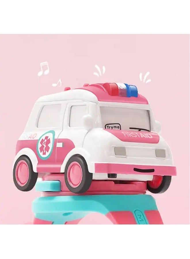 Captaintech Racing Watch Toy Cute Watch Car Toy Soft Wristband Attractive Gift for Boys and Girls (Pink) - Image 2