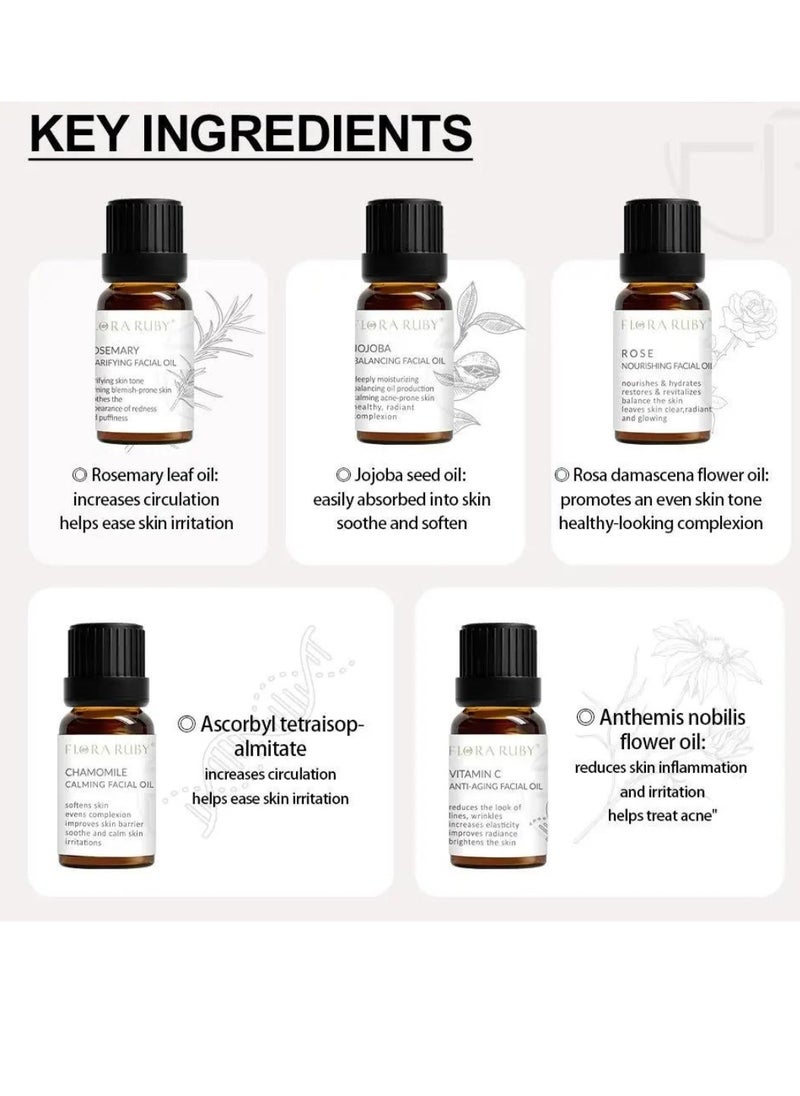 FLORA RUBY Jojoba Balancing Facial Oil Deeply Moisturizing Balancing Oil Production Reduce Acne Prone Skin Natural Organic Jojoba Essential Oil for Face and Skin Moisturizing and Nourishing 15ml  - Image 3