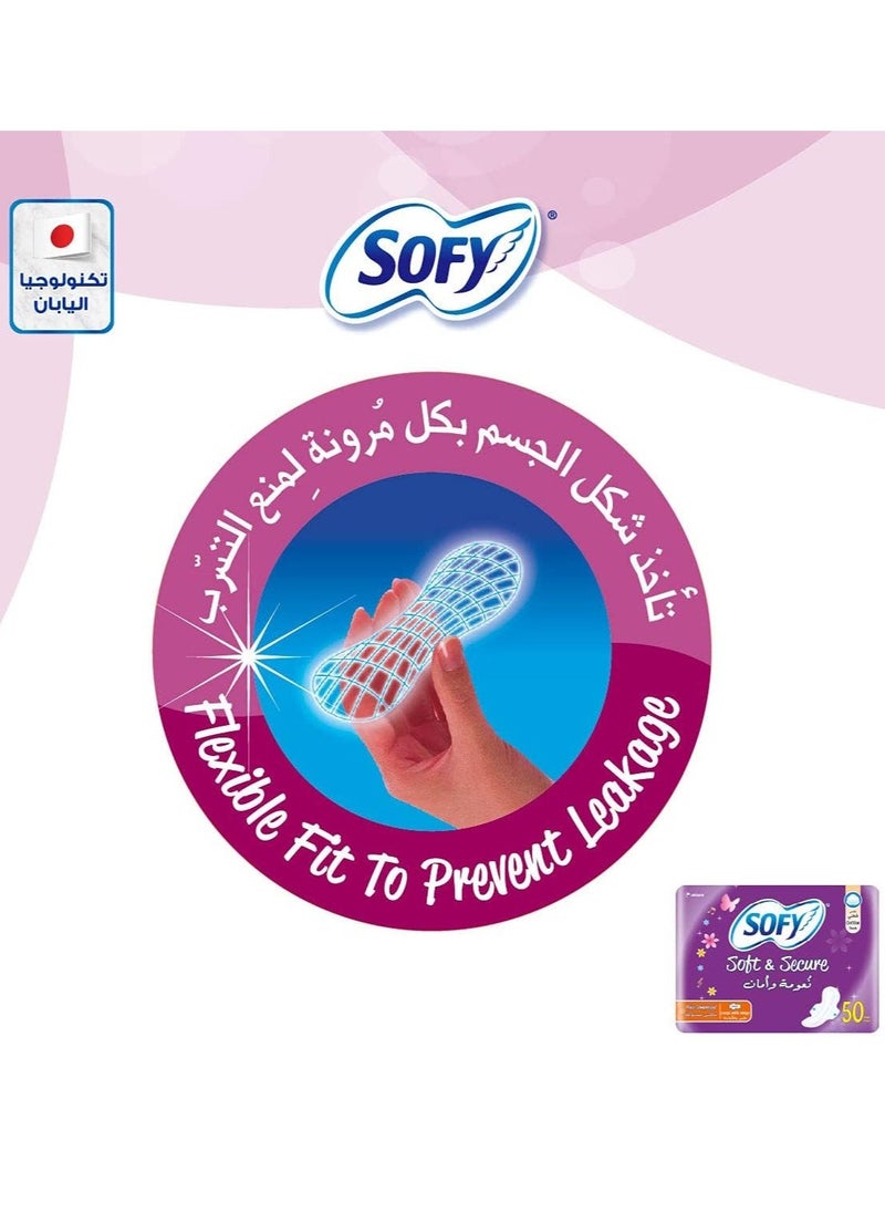 Sofy Maxi Compressed Cotton Touch Soft and Secure Large 30+10 Pads Set  - Image 2