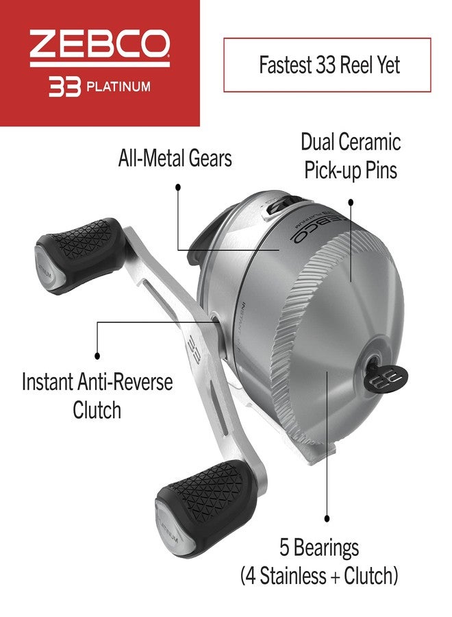 Zebco 33 Platinum SC Reel 10#C - Image 3