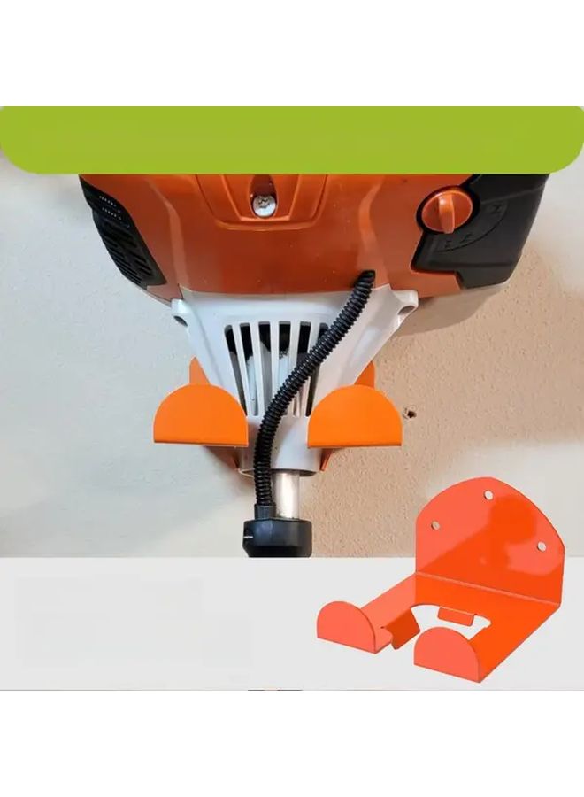 Orange Wall Mounted Tool Storage Hook Garage Organizer Rack For Power Tools - Image 1