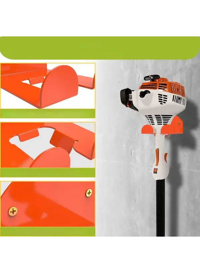 Orange Wall Mounted Tool Storage Hook Garage Organizer Rack For Power Tools - Image 5