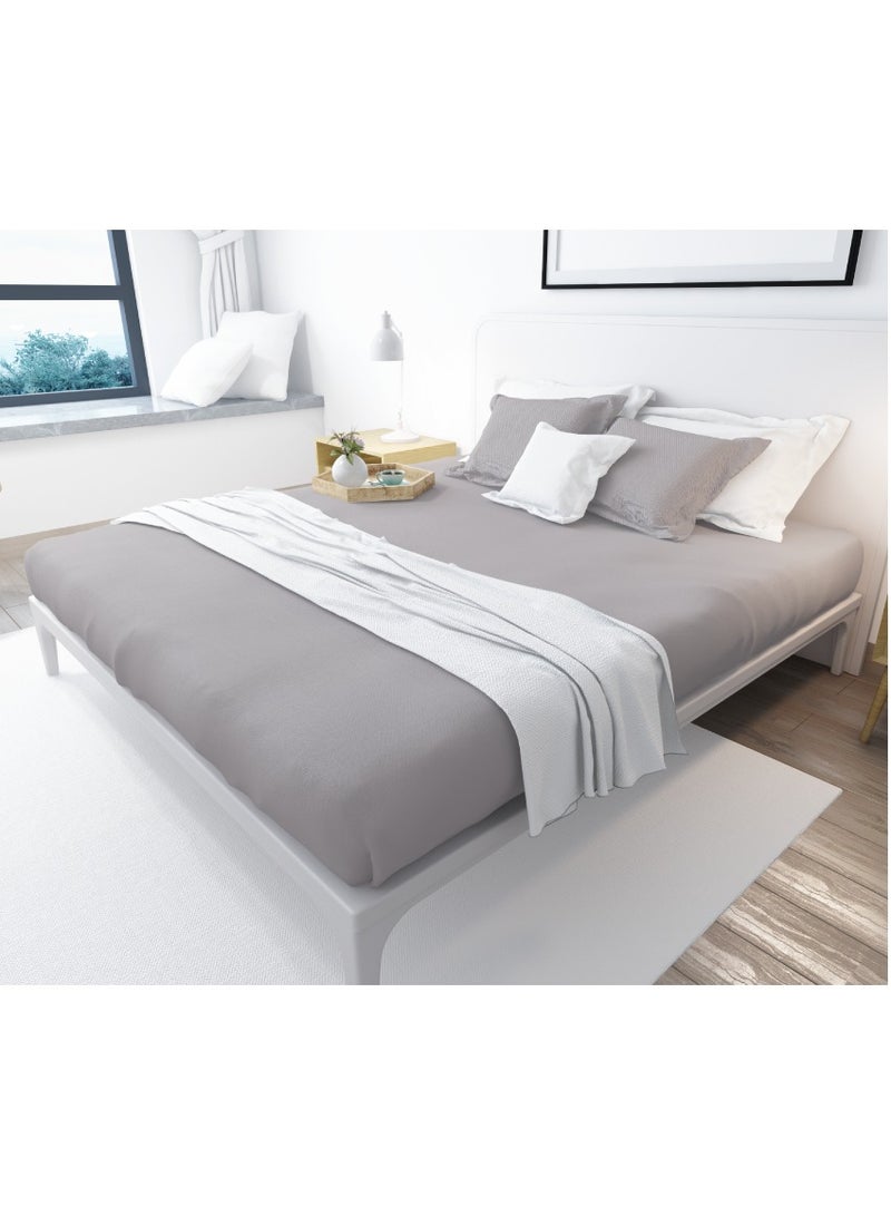 fitted bed sheet light gray200*200  - Image 1