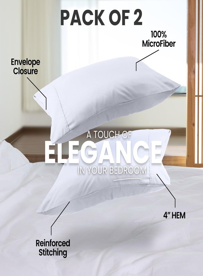 Utopia Bedding Queen Pillow Cases - 2 Pack - Envelope Closure - Soft Brushed Microfiber Fabric - Shrinkage and Fade Resistant Pillow Covers Queen Size 20 X 30 Inches (Queen, White) - Image 5