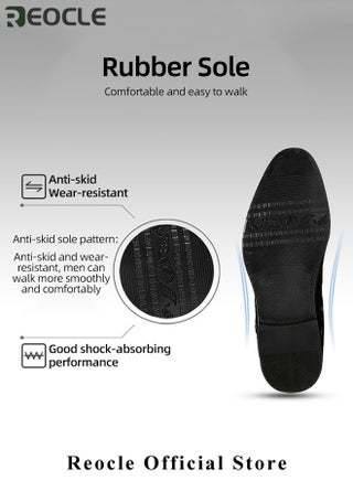 Men's Leather Shoes Patent Loafers Dress Business Leather Shoes Pointed Faux Leather Shoes Driving Leather Oxford Shoes for Men - view 5
