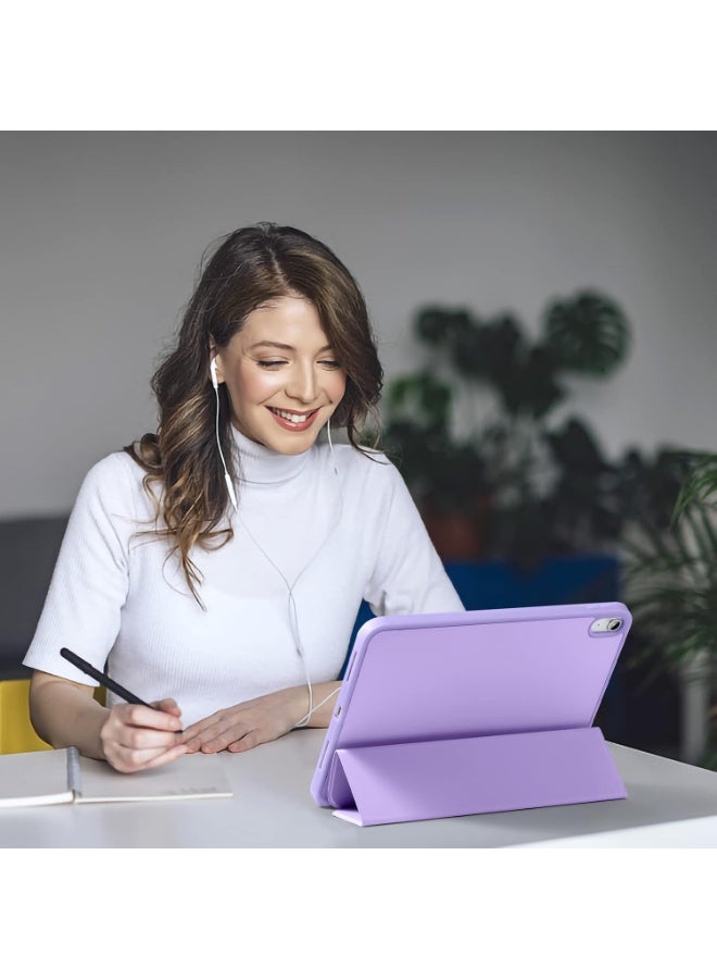 iPad (A16) 11th Generation Case 11 Inch 2025, iPad 10th Generation Case 2022 10.9 Inch with Pencil Holder, Soft TPU Back Slim Smart Protective Trifold Stand Cover, Auto Wake/Sleep - Image 4