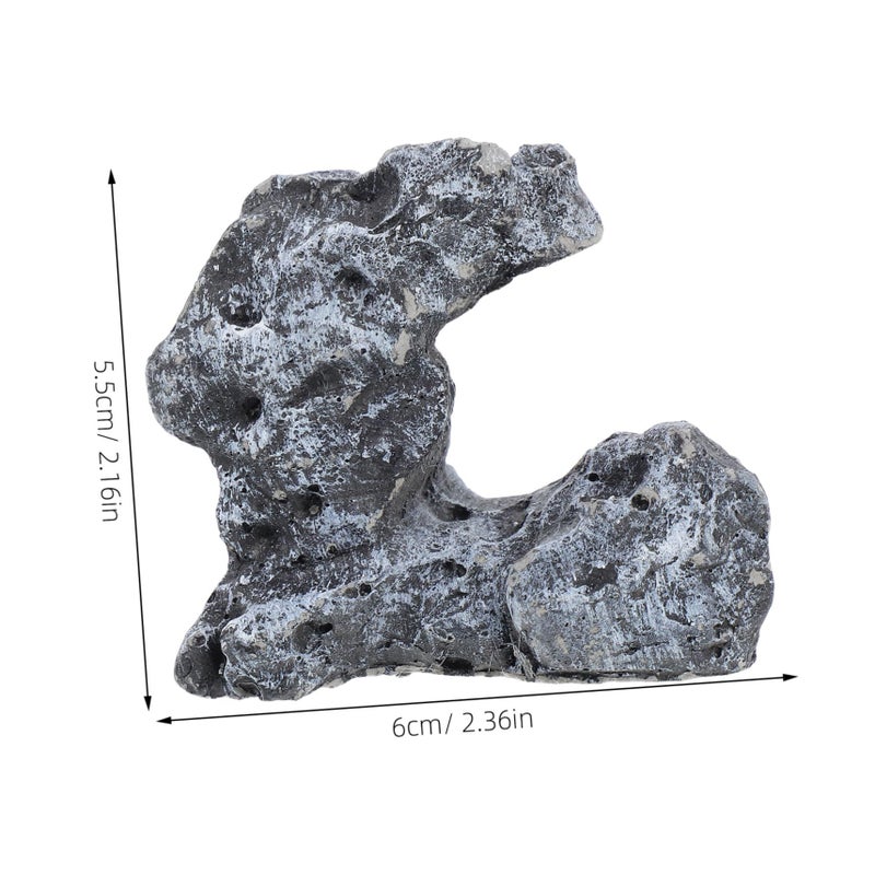 Realistic Landscape Rock Scenery Decor Photography Prop Artificial Rock Decoration For Indoor Bonsai Garden Aquarium Tan - Image 3