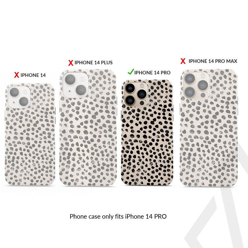 بورجا Phone Case for iPhone 14 Pro - Cute, Trendy, Aesthetic, Designer Pattern, 14pro Phone Cover, Hard Shell Protection - fits Apple iPhone 14 Pro Case for Women and Men - Image 2