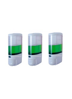 EVERGREEN EVERGREEN Royal White Hand Wash Soap Dispenser for Bathroom Wall Mounted Plastic ABS 280 ML- (Royal White Pack of 3) with complementary Liquid free(1 piece)  - Image 1