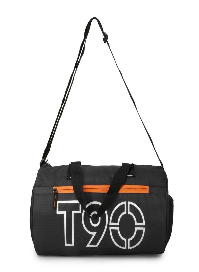 Neprock Gym Bags for Men with Separate Shoe Compartment Unisex Duffle Bag for Carry & Travel Adjustable for Shoes Towel Duffel Sports Bag for Women & Men 20L (Black) - Image 3