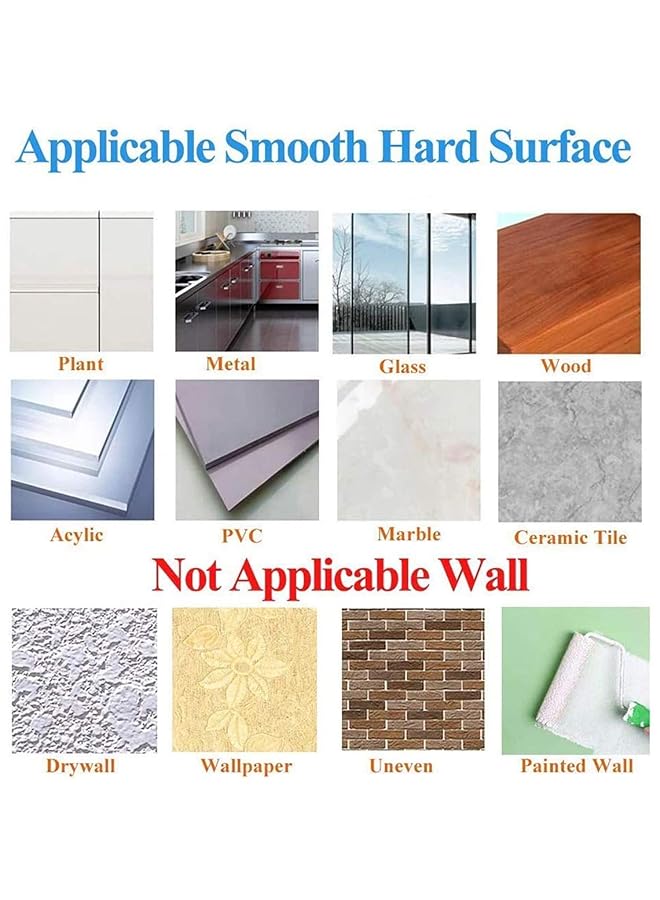 erorex Adhesive Hooks Heavy Duty Wall Hooks 20Pack 8Kg Max Self Adhesive Hook - Image 5