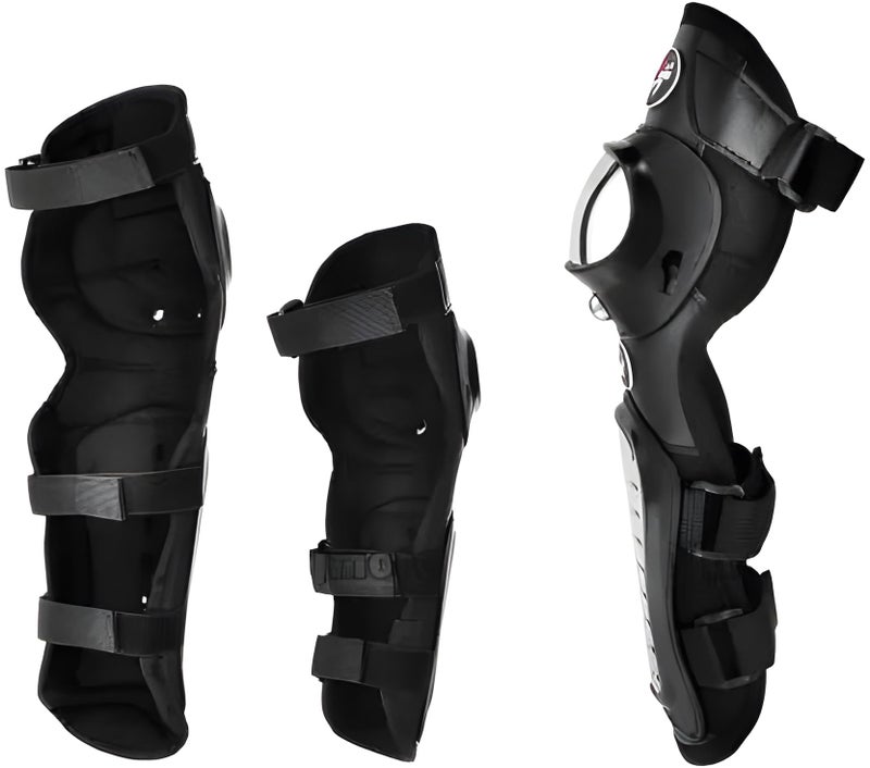 Autozap Stainless Steel Adjustable Riding Knee & Elbow Guard for Bikers | Riding Gear Men and Women (Pack of 4, Black ) - Image 3