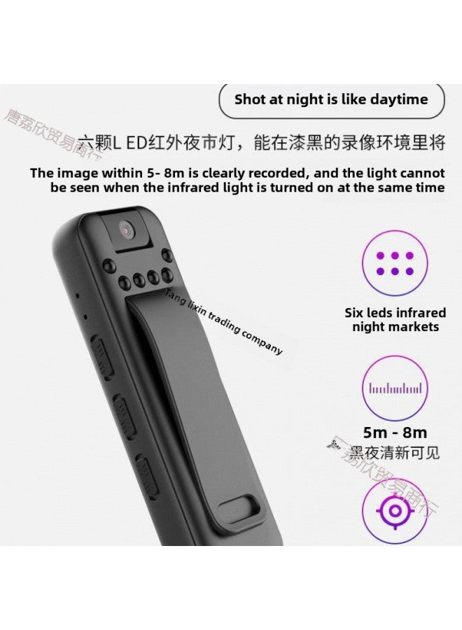 Generic Intelligent Night Vision Ultra-clear Recording And Camera Function All-in-one Machine Special Back Clip-on Video Recorder For Meetings And Classes-Body Color:No Memory  - Official Standard  - Image 5