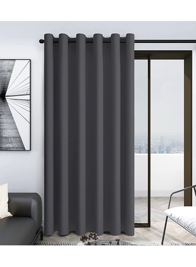 Arabest Room Divider Blackout Curtains Thermal Insulated Decor Grommet Blackout Drapes for Bedroom Dining Studio Office Grey 200x270/200x240/200x200cm