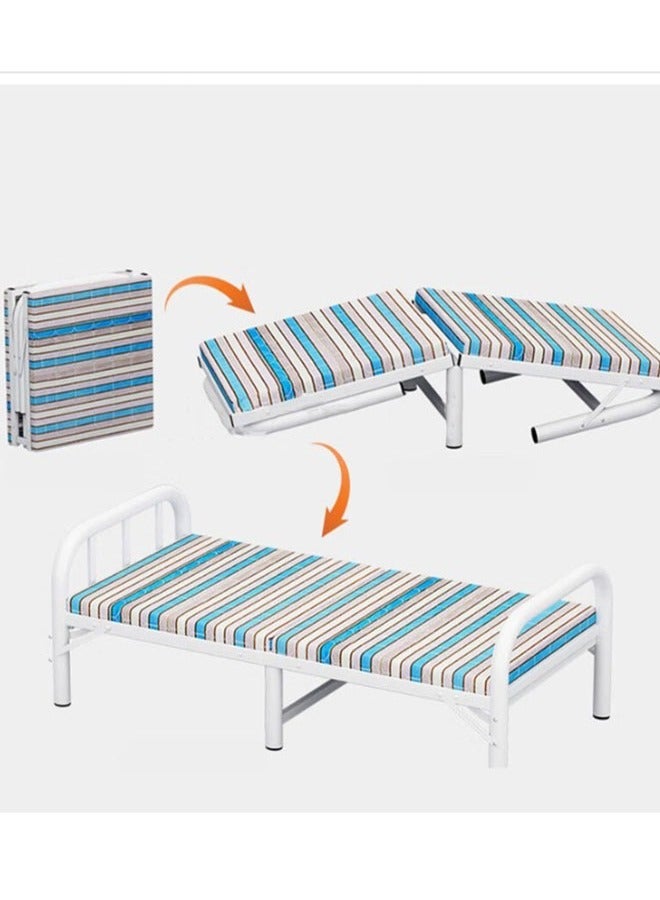 NKX Foldable Latex Mattress Bed with Storage and Wheels Size Length 188Cmx Width 90cm, Height 40cm  - Image 3