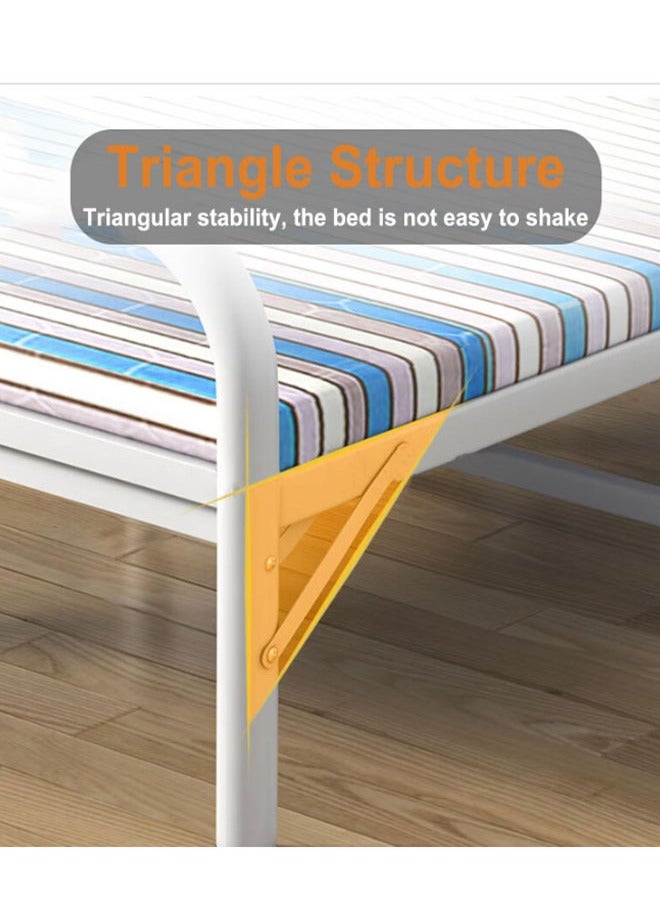 NKX Foldable Latex Mattress Bed with Storage and Wheels Size Length 188Cmx Width 90cm, Height 40cm  - Image 4