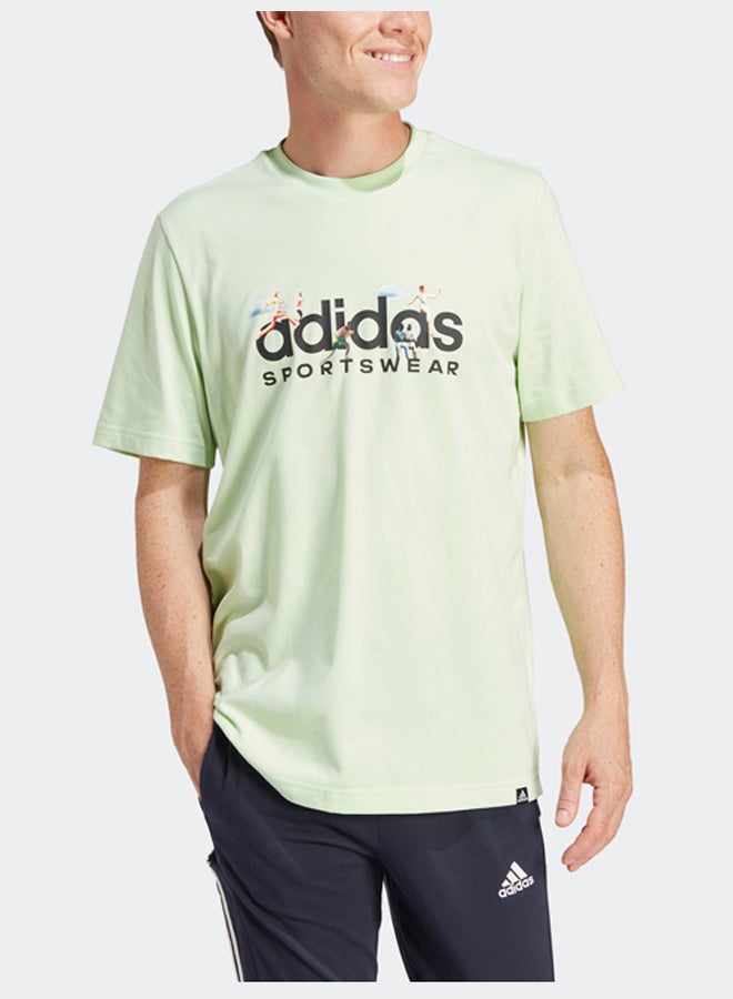 Adidas Landscape Sportswear Graphic T-Shirt - Image 2