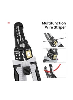 KASTWAVE 8 in 1 Self-Adjusting Wire Stripper Cutter, Universal Automatic Electrical Wire Strippers for Wire Stripping, Cable Cutting, Crimping Tools from 10 AWG to 24 AWG, Professional Electrician Pliers Tools  - Image 2