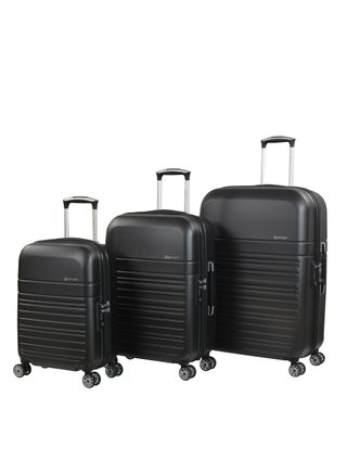 Hard Case Trolley Luggage Set of 3 Makrolon Polycarbonate Super Lightweight Anti Scratch Suitcases 4 Quiet Double Wheels TSA Lock KF91 Black - pzsku/Z3E0E98C9376814D19EDEZ/45/1746708239/ed79c36d-070b-4c7c-a5be-d4287ae10ad9