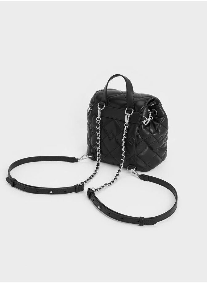 Charles & Keith Aubrielle Quilted Backpack  - Image 4